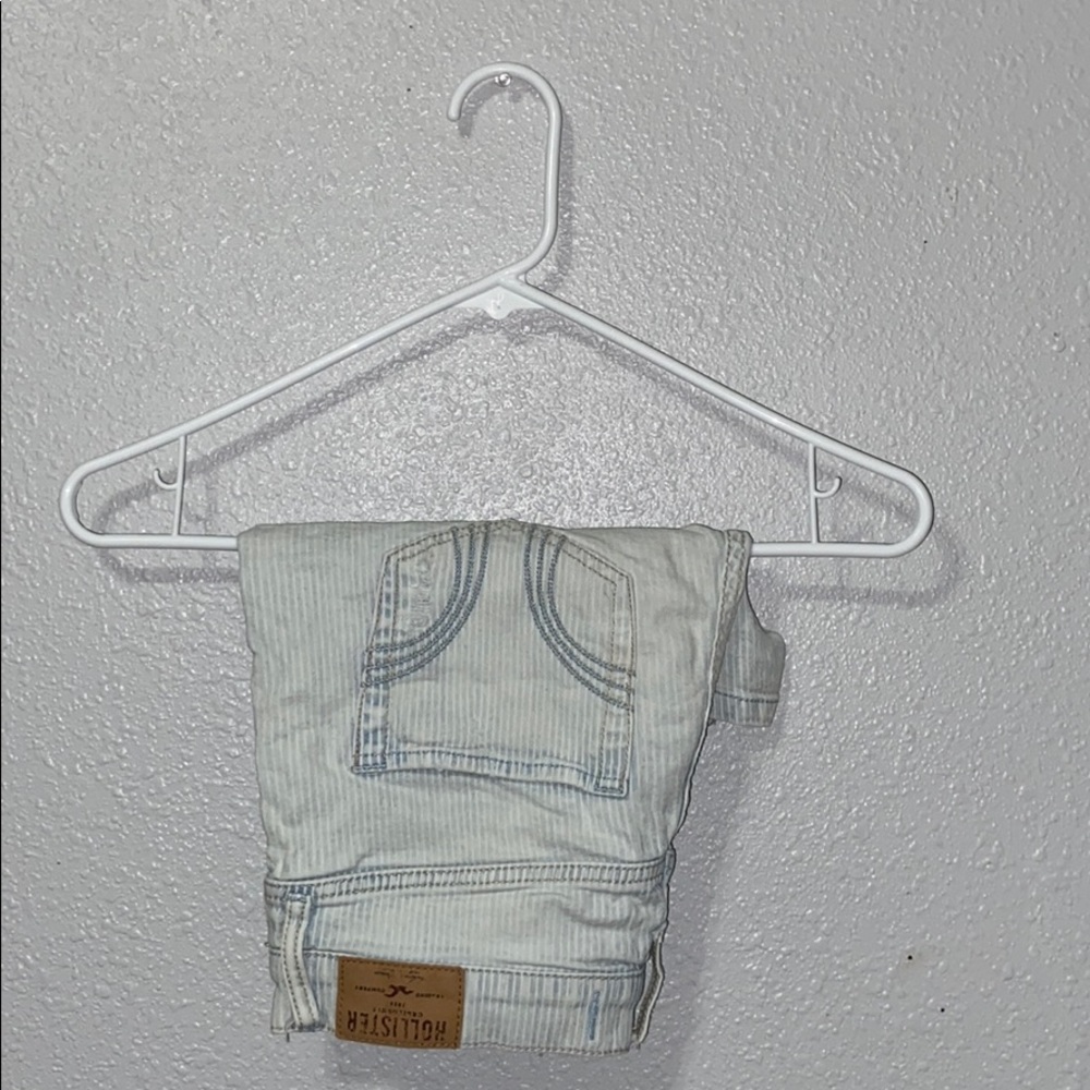 Striped Whitewashed Hollister Highwaisted Shorts